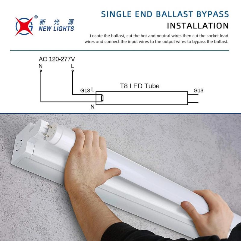 Chinese Manufacture LED T8 Tube Light T8 LED Fluorescent Tube Lamp T8 Glass LED Tube Lights