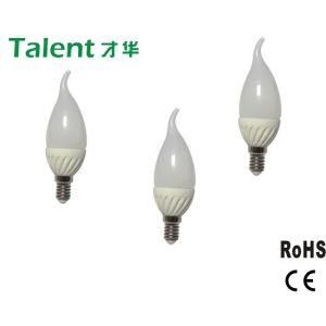 E14 4W LED Tail Candle Light Ceramic Lamp