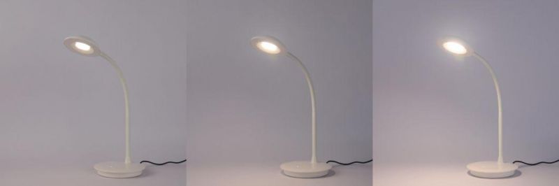 China Manufacture Best Sales Amazon Aluminum Dimmable Reading Lamps LED SMD Chip White Table Lamp for Hotel/Bedroom