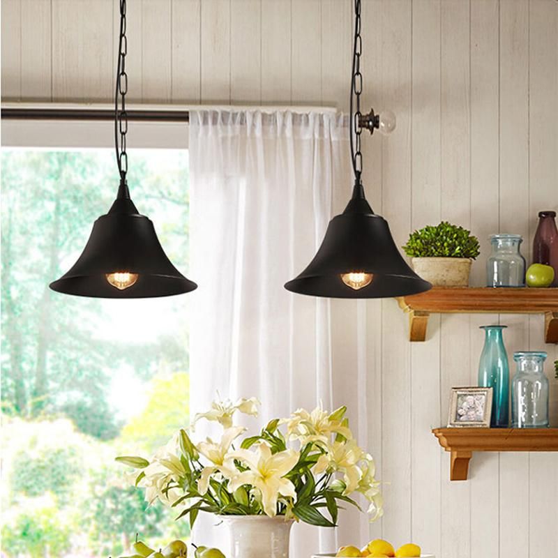 Black Chain E27 Retro Pendant Light Use for Bar