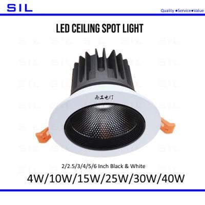 3CCT 4W Commercial Bedroom Kitchen Hotel COB Recessed Indoor Ceiling Spot Light LED Spotlight