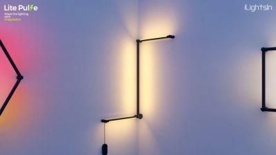 Ilightsin 15W DIY RGBW Luminous Tube 360 Degree Rotation Sitting Room Vogue Lighting LED Wall Lamp