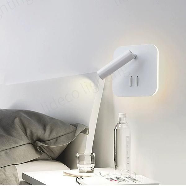 Modern Rotatable Bedroom LED Wall Lamp Surface Mounted Reading Light for Hotel