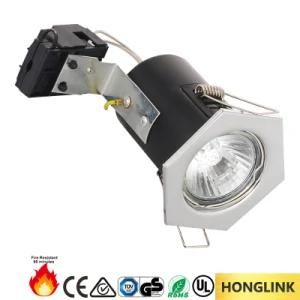 IP20 Recessed Ceiling GU10 Fixed LED Downlight for UK BS476 Fire Rated Ceiling