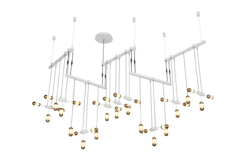 Masivel LED Lighting Dining Room Hallway Metal Modern Chandelier