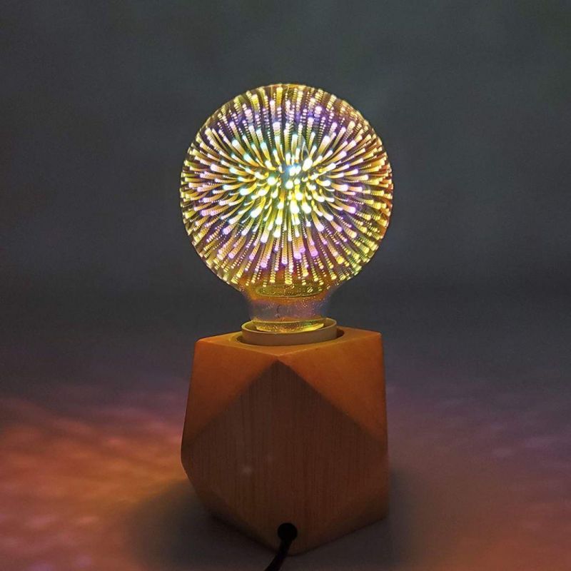 5 Star Multicolor Infinity 3D Fireworks Effect LED Light Bulb