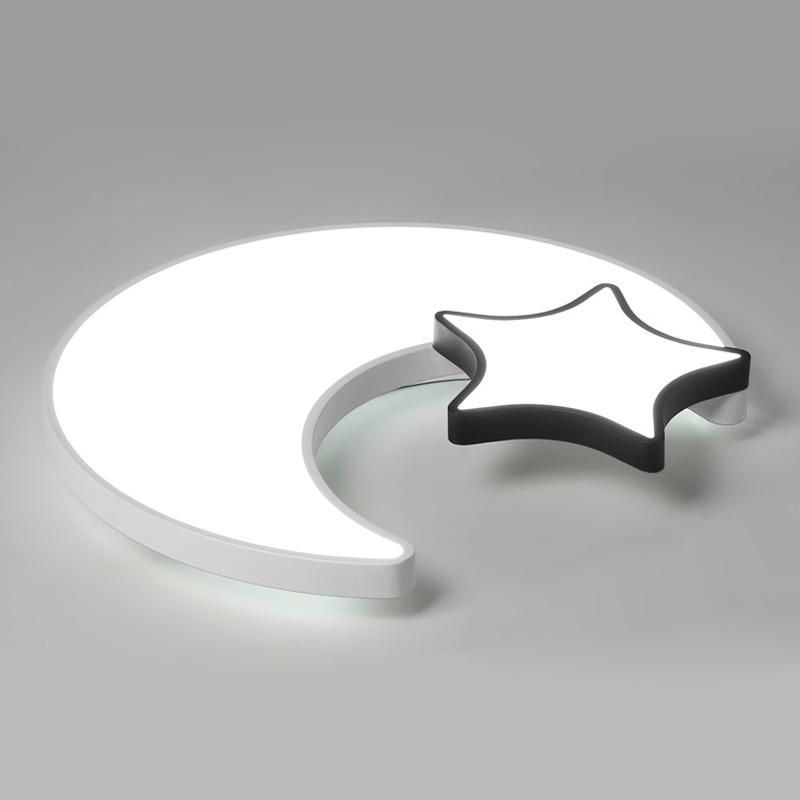 Fancy Design Star and Moon Warm Light Decorative LED Kids Room Ceiling Lamp for Child Room