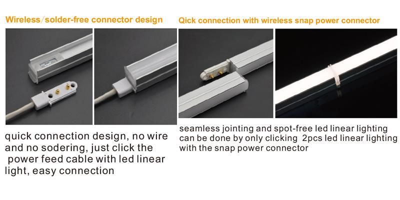 Solder-Free Connector Design Qick Connection LED Linear Lighting