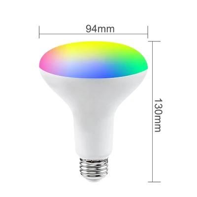 Multiple RGB Colors Dimmable 9W Br30 Smart Bulb for Bars