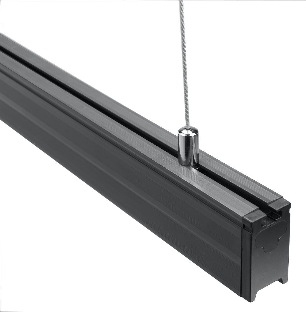 Indoor Shop Restaurant SMD3030 Slim LED Rectangular Commercial Shop Pendant Linear Chandelier Office Light