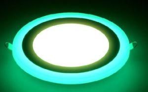 6+3W 9+3W 12+3W 18+6W Round Surfaced Double Color LED Panel Lighting