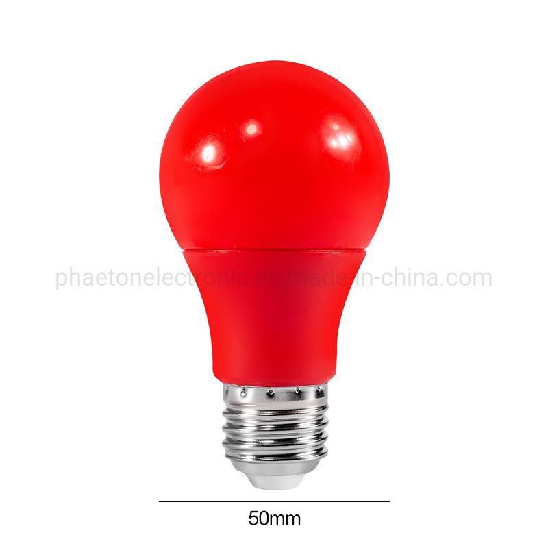 A50 A60 A19 3W SMD Plastic PBT LED Color Bulb