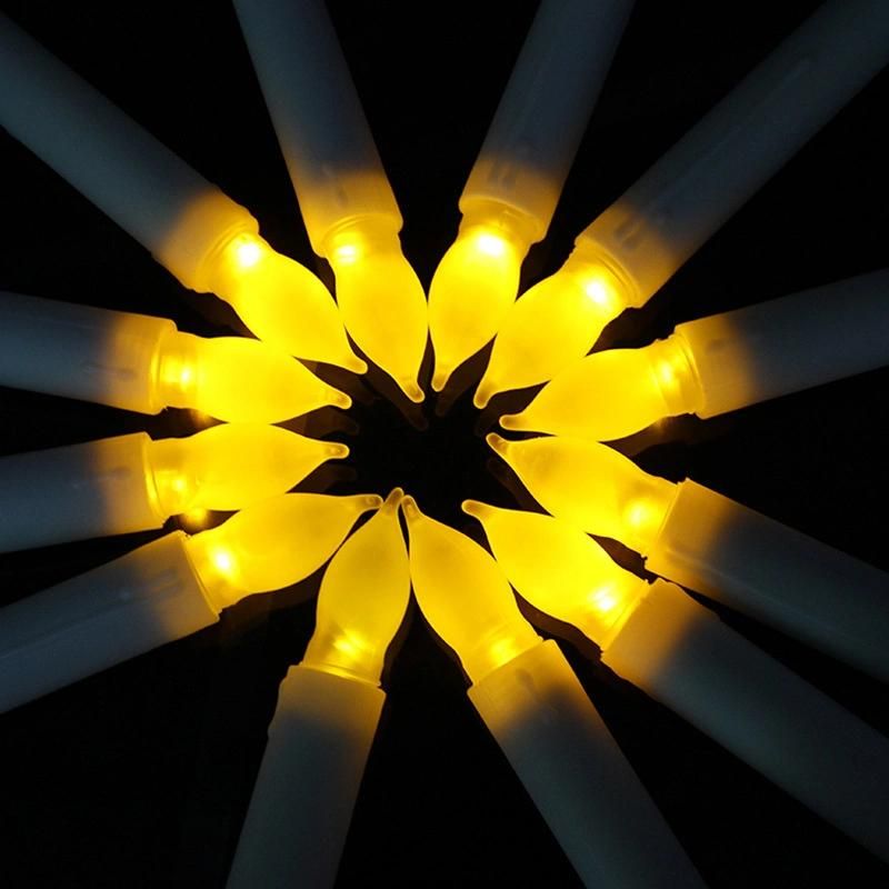 Hot Sale LED Taper Candles for Home Decor Church Christmas Flameless Christmas Candle Light