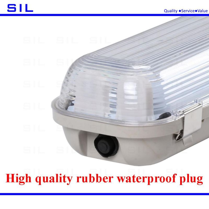 600mm 18W T8 Single Double Tube IP65 Waterproof LED Tri-Proof Fluorescent Lamp Light Fixture LED Fluorescent Light