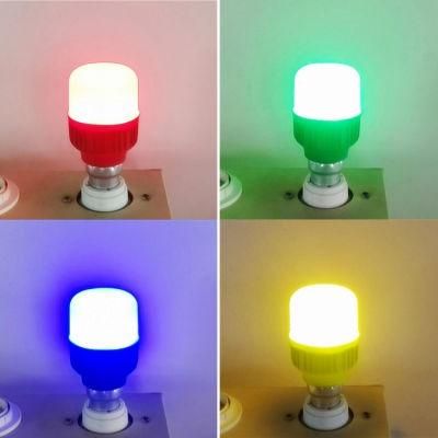 Holiday Colourful Bulb Decorative Light T Shape blue Red Green Yellow LED Color Bulb LED Lighting