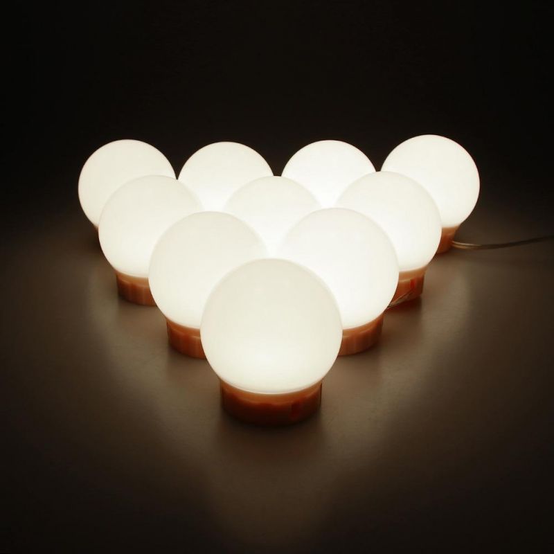 LED Mirror Lamp USB String Lights Make up Lamp 5V Pink Bulbs