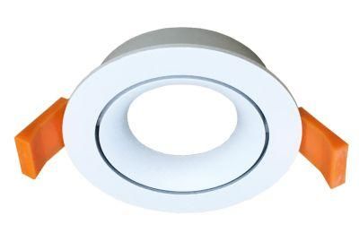 Factory Direct Sale GU10 Fixture 75mm Cut out LED Downlight MR16 Frame Ra22