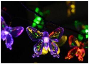 Solar Power LED String Light Butterfly for Christmas Lh-Sh20