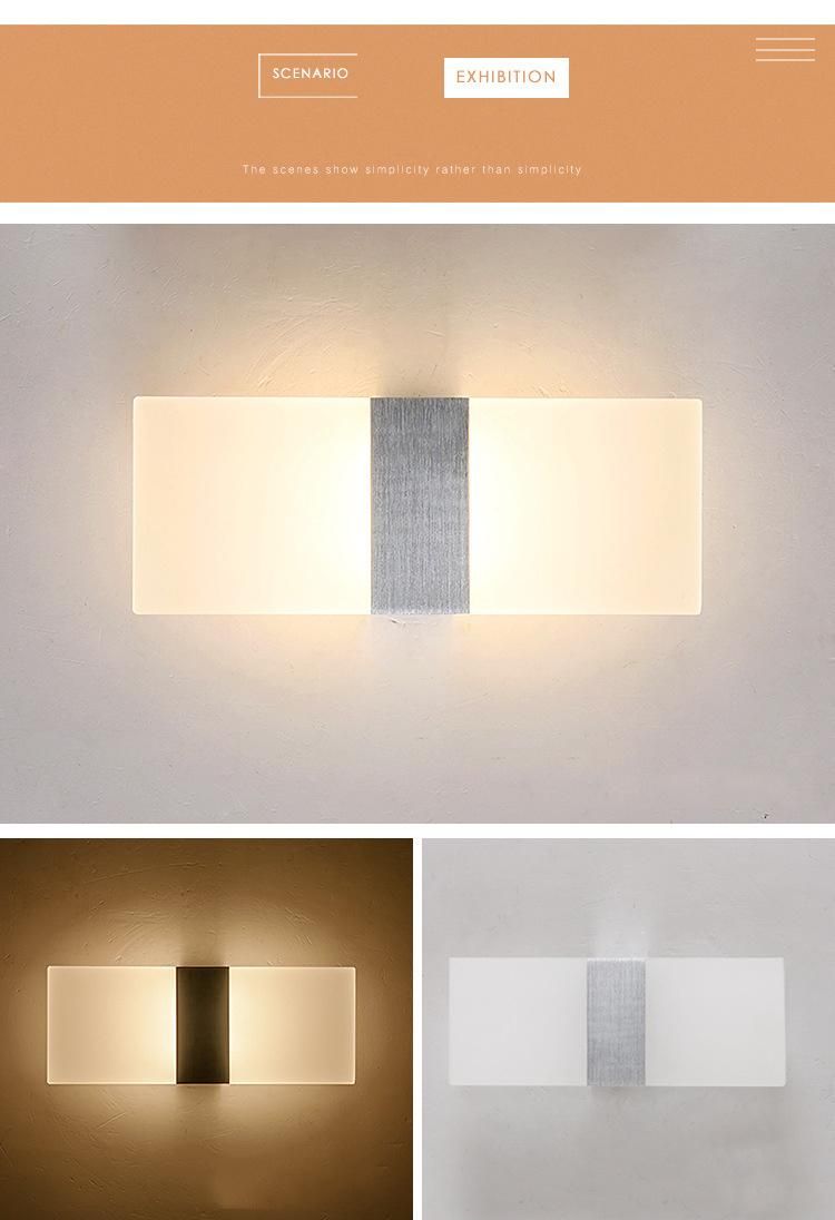 New Style Art Modern Deco Bedroom Bedside Hotel Home Aluminum LED Wall Lamp