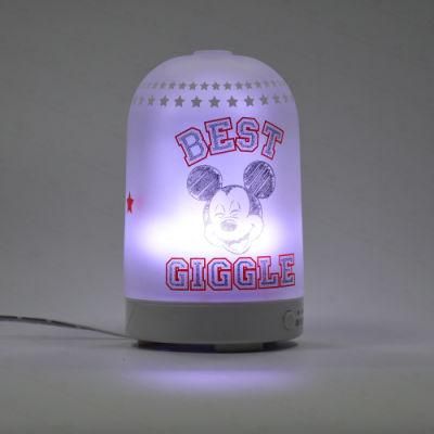 2022 Home Ceramic Ultrasonic Aroma Diffuser with LED Light Disney Lamp