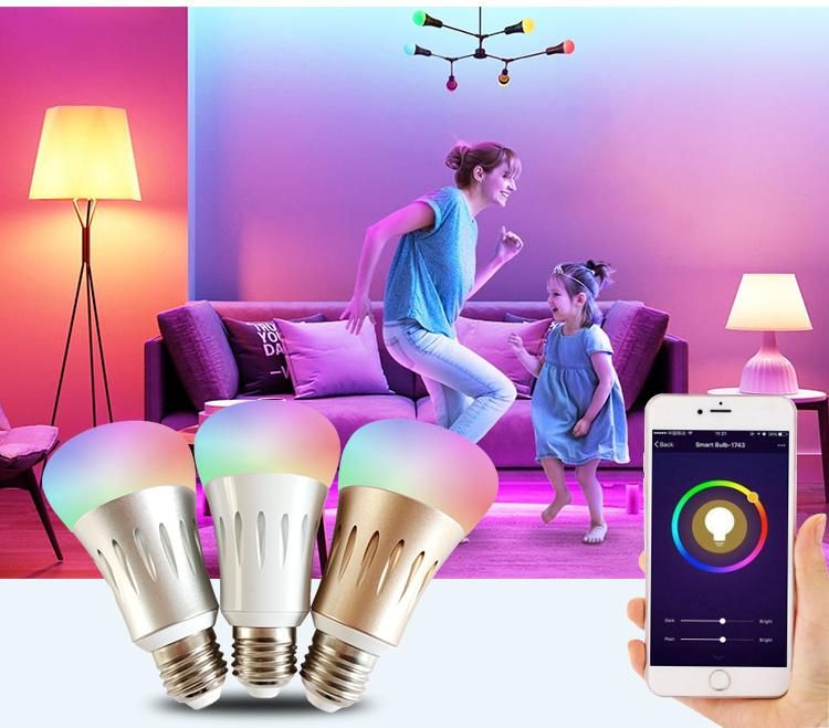 7W RGB Dimmable Smart Bulb for Multiple Applications