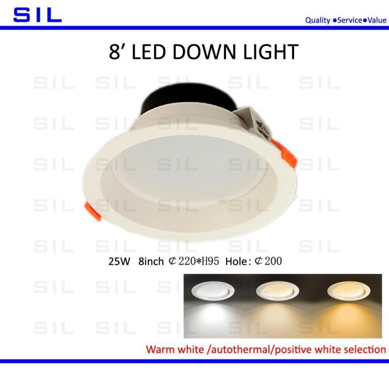 Hot Sales Hotel Commercial LED Down Light 15watt 7W 12W 15W 21W 25W Ceiling Light 15W LED Down Light