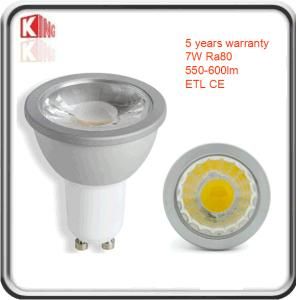 ETL Dimmable 7W LED GU10