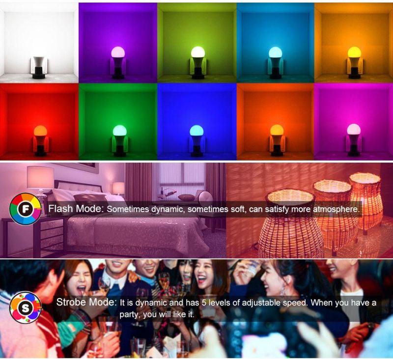 Smart LED Lamp RGB Gx53, 16 Colors That Can Be Switched with The Remote Control