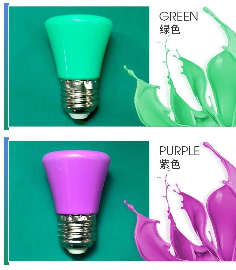 1W 3W G45 7 Colors Crown LED Bulb