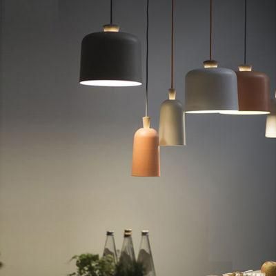 Modern LED Wide Pendant Rattan / Black Indoor Lighting Pendant