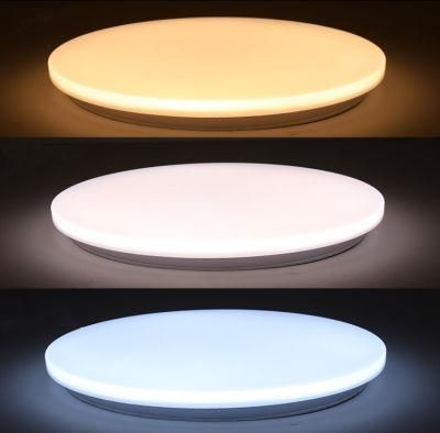 Factory Direct Price Wave Cover Ceiling LED Lights Shape 3 18W Dimmable CCT 3000K/4000K/6500K