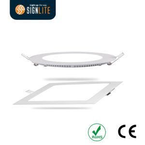 Spring Installation Square or Round 6W/12W/18W/24W Slim LED Downlight/LED Panel Light