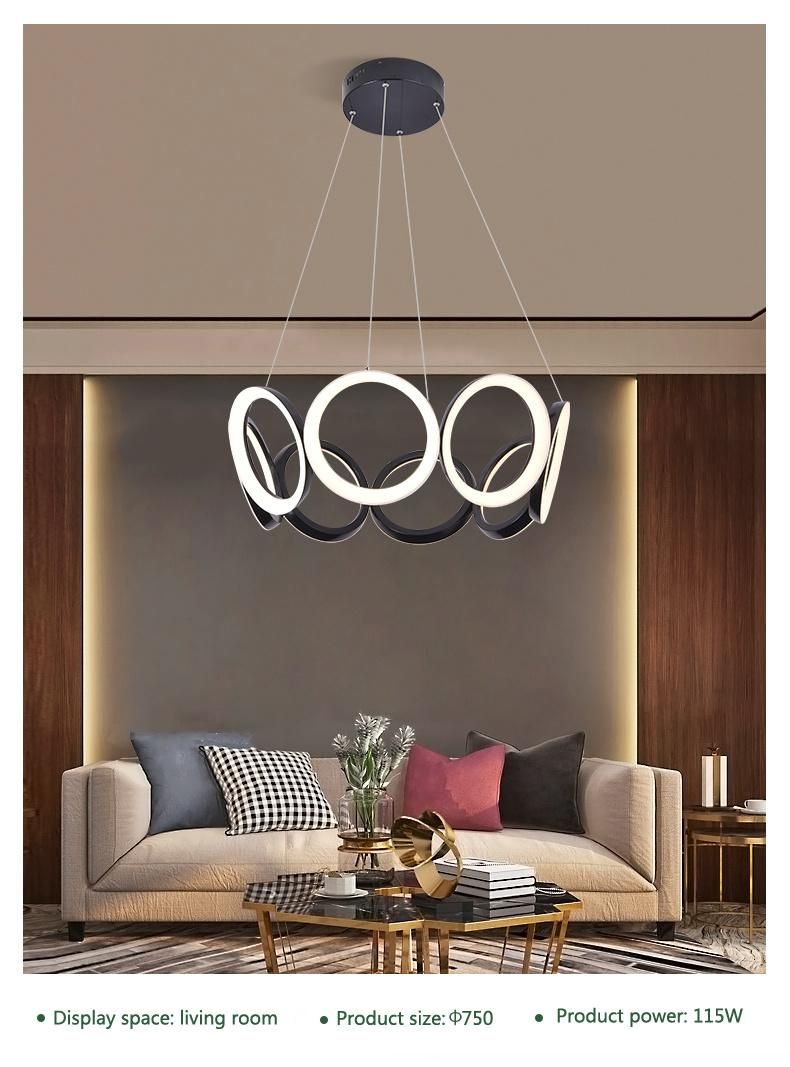 Hot Selling Indoor Modern Simple Lighting Energy Saving Luxury LED Hanging Pendant Lamp