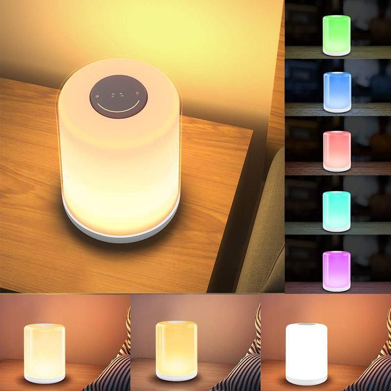 Touch Control Brightness Adjustable Color Changeable Night Lamp