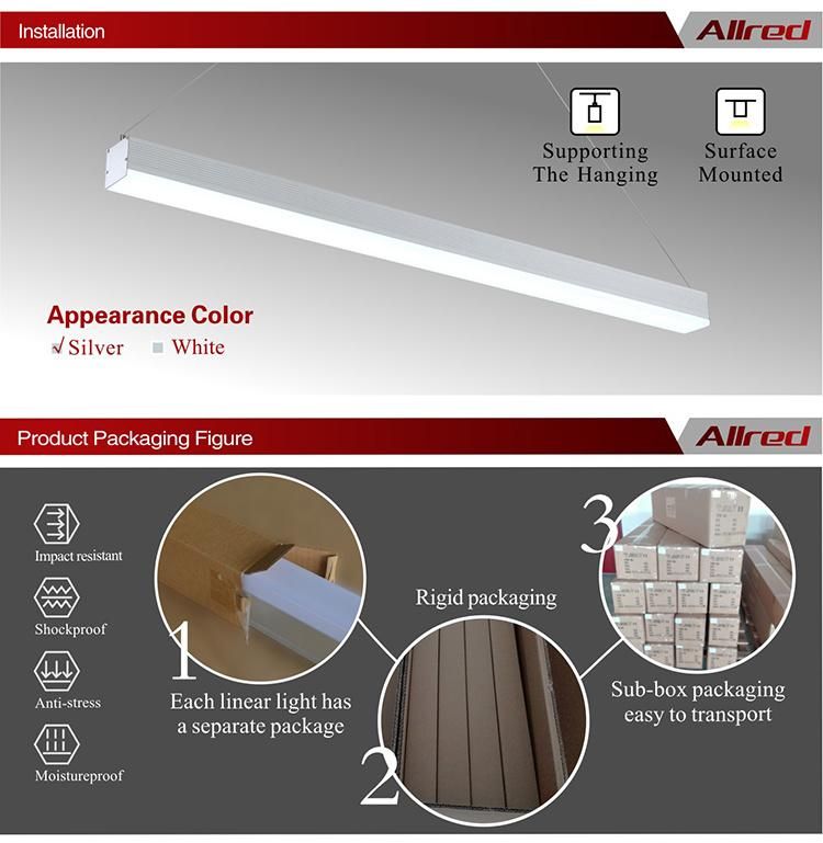 China Competitive Factory 40W 100lm/W LED Linear Light