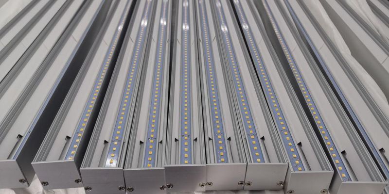 20W 1.2m Surface Mounted Pendant Aluminum Profile Linkable LED Linear Light for Office Gmy Shopping Mall Chain Store Linear Lighting Fixtures