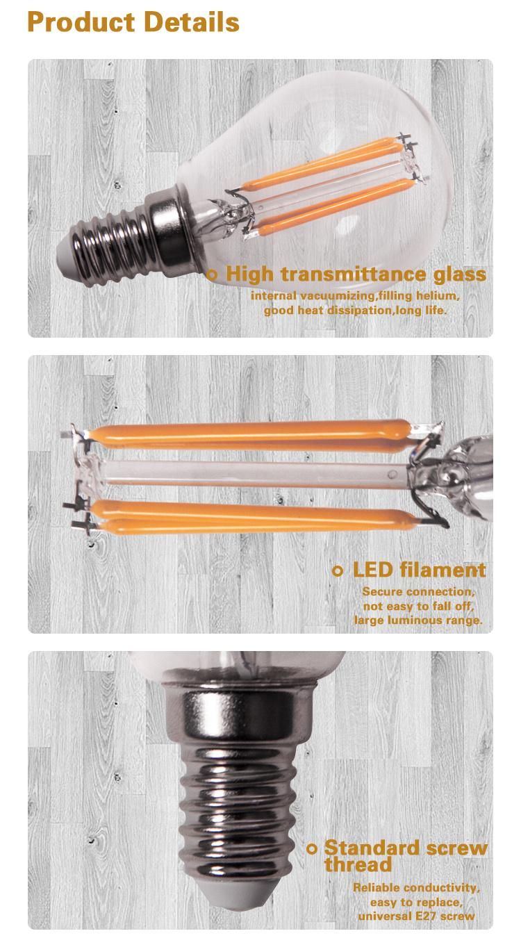 P45 5W LED Filament Bulb Lights with Ce E14