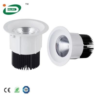 Aluminum TUV Standand IP44 20 30 Watt SMD COB Recessed LED Down Light Housing