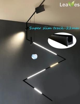 1m 1.5m 2m Plastic/Aluminum 22mm Surface/Hanging/Recessed Magnetic Track Light
