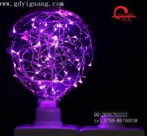 Purple LED Star Bulbs Copper Wire Special Material G125 G95 G80 Colorful Bulb
