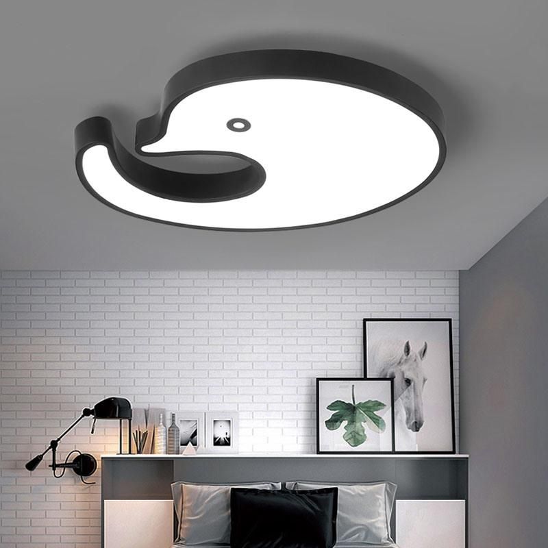 Sand White Finish Acrylic LED Ceiling Lamp Kids Room