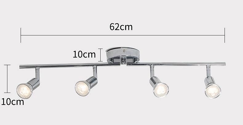 Iron Nickel LED Spotlights Indoor Spot Lights GU10 SMD LED Spot Light Narrow Beam Ceiling Lamp
