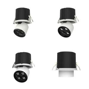 Hotel Lighting Indoor 12W 24W Stretched LED Recessed Daylight Spot Lights Round LED Wall Washer LED Downlight