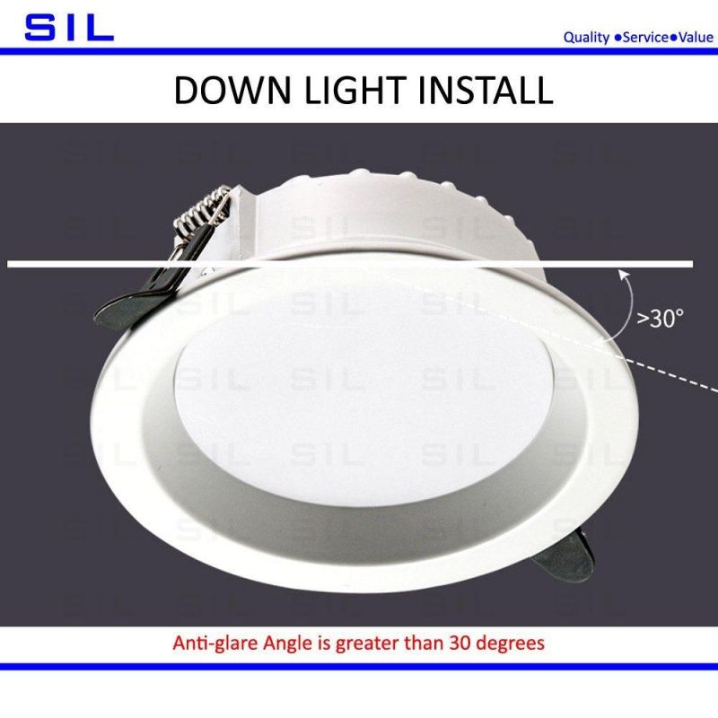 5 Years Warranty 30W Plastic Housing Aluminum Body Recessed LED Ceiling Light Downlight up and Down Light LED Down Light