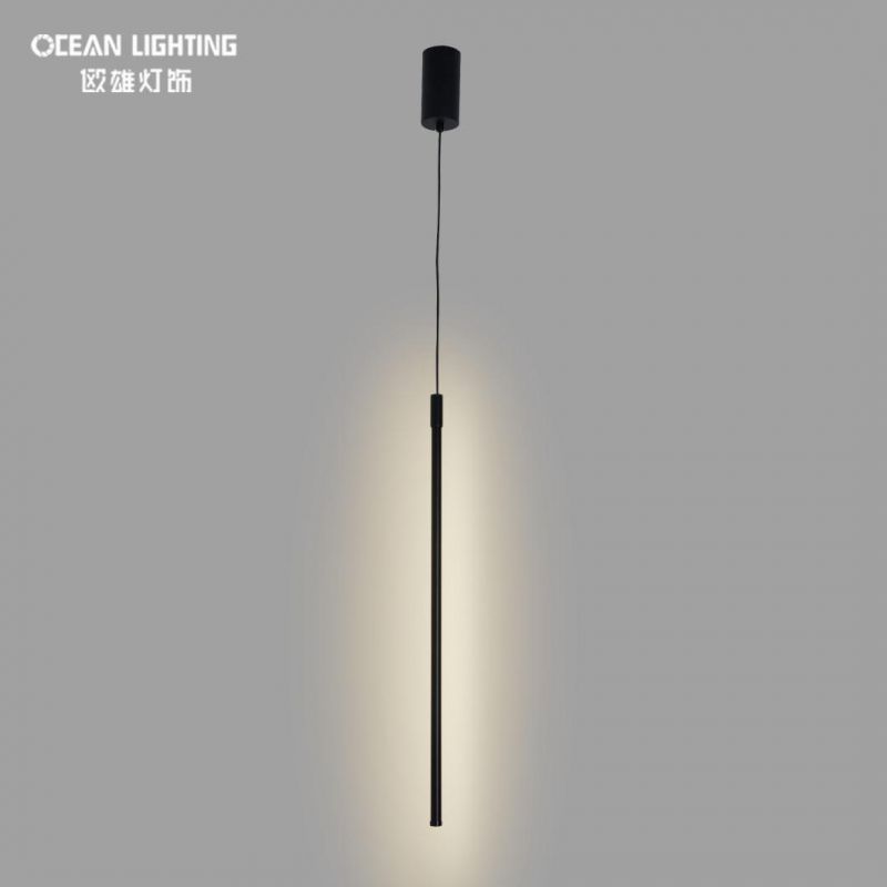 Modern Office Linear Interior Decoration Line Drop-Light LED Pendant Light