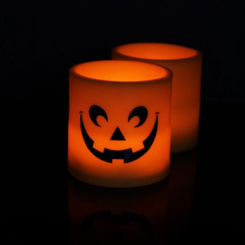 Party Supplier Craft Gift Pumpkin Halloween Decoration LED Light Candles