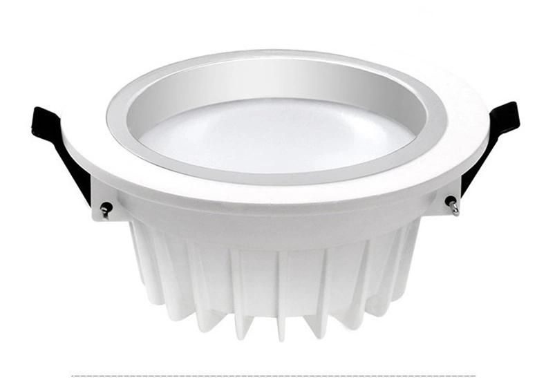 Wholesale 85-265V 220V 110V Round Recessed Downlights 8W 10W 12W 15W 18 Watt 18W LED Down Light in White