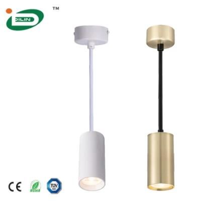 Indoor Aluminum Surface Mounted Cylinder 4W-10W Industrial Modern LED Pendant Lighting