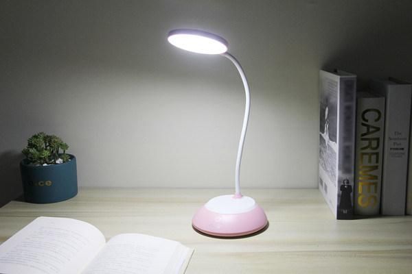 Color Ring Touch Table Lamps 6W White Black Pink Green Blue Grey