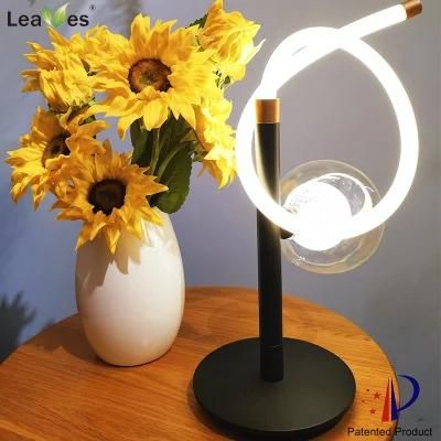 CE Certification Aluminum Glass Shade Modern Style Indoor LED Lighting Desk Lamp Table Light with Push Button Switchtable Lamp Spotlights